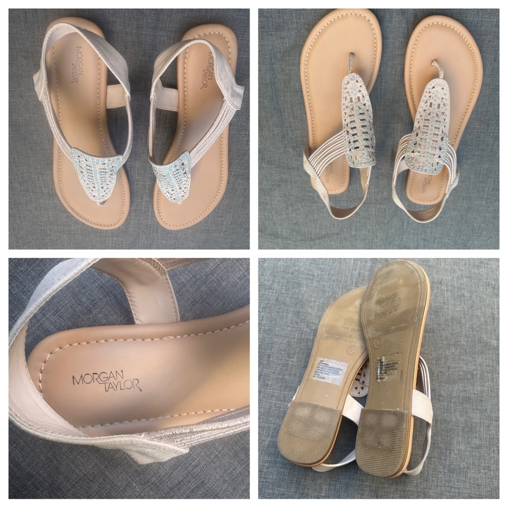 Morgan Taylor toe loop sandals size 10
Used once
